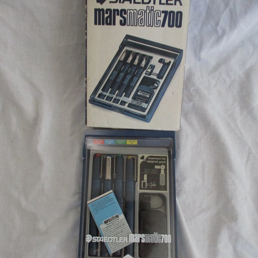 NEW Vintage Stock STAEDTLER MARSMATIC 700 PEN SET Writing Art - Picture 5 of 6